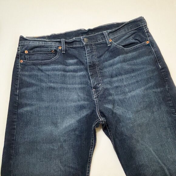Levi's Other - Levis 505 Regular Fit Straight‎ Leg Men's 38x30 Dark Wash Denim Blue Jeans Zip